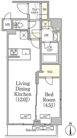 アジールコート品川中延サウスの物件間取画像